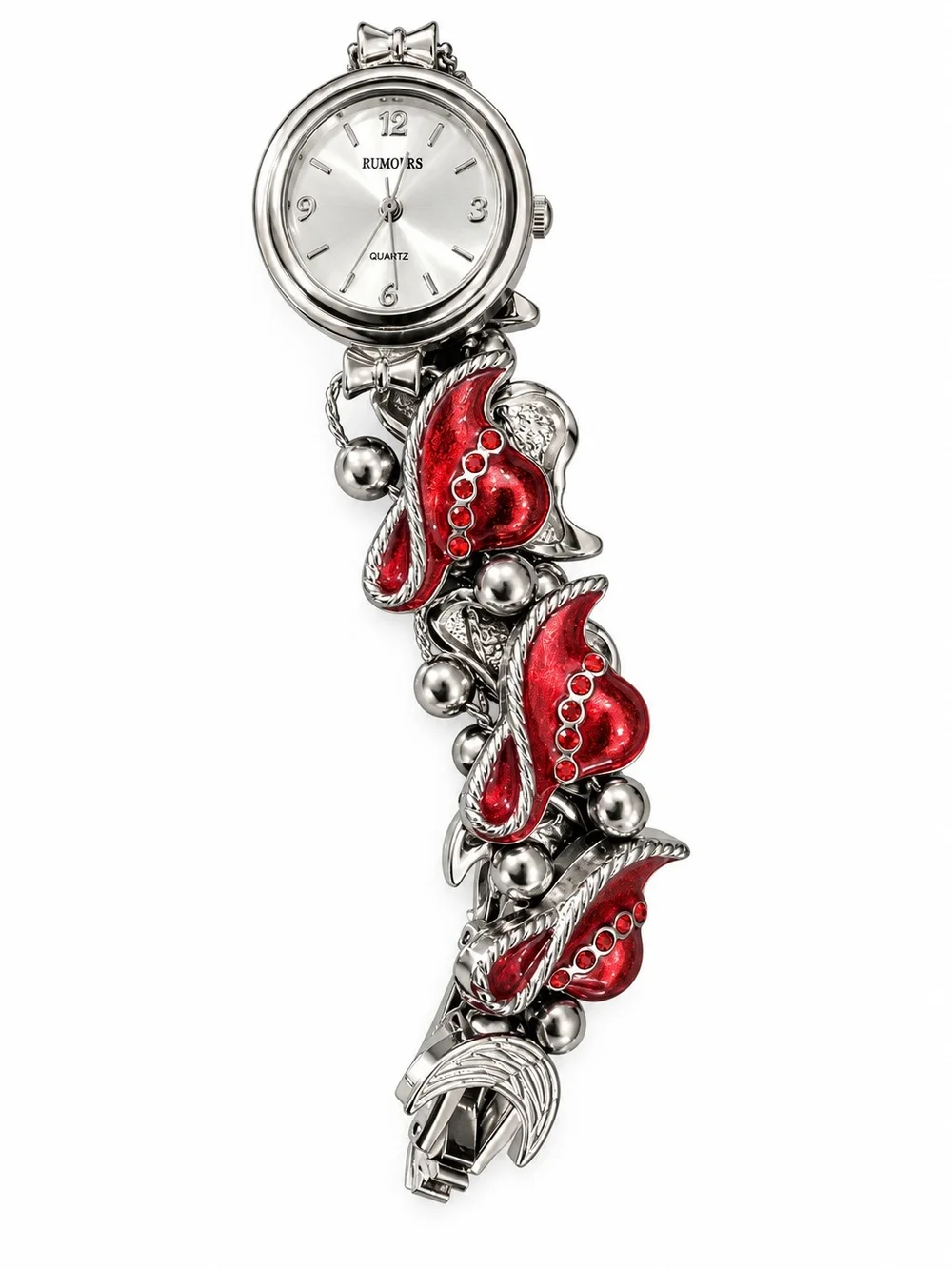 Rumors Red Hat Society Ladies Charm Watch • Red Hat Bracelet Quartz Watch